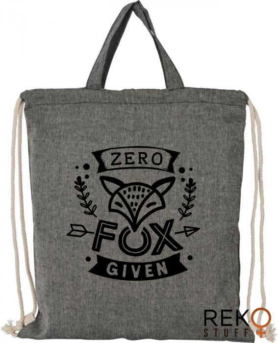 Designa din egen tygkasse! Svart tygkasse - återvunnen bomull - Bild 2