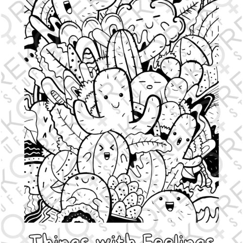 Things with Feelings - digital målarbok