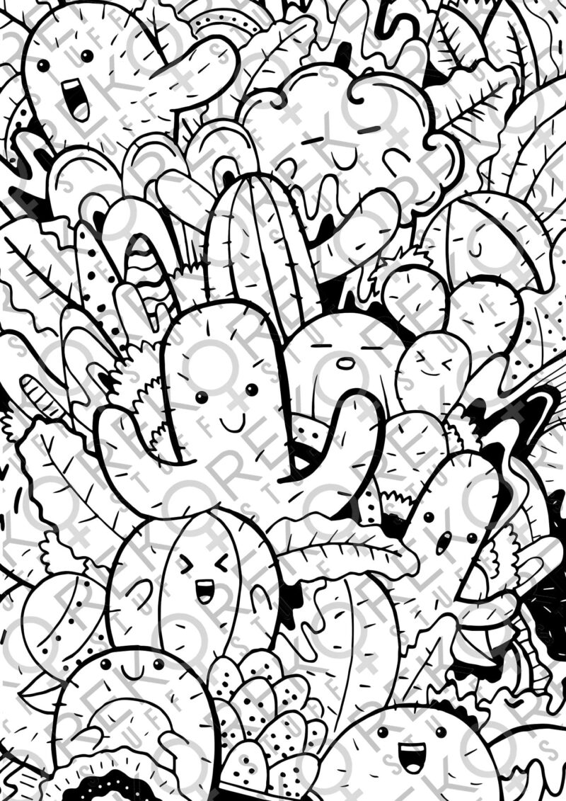 Things with Feelings - digital målarbok - Bild 4