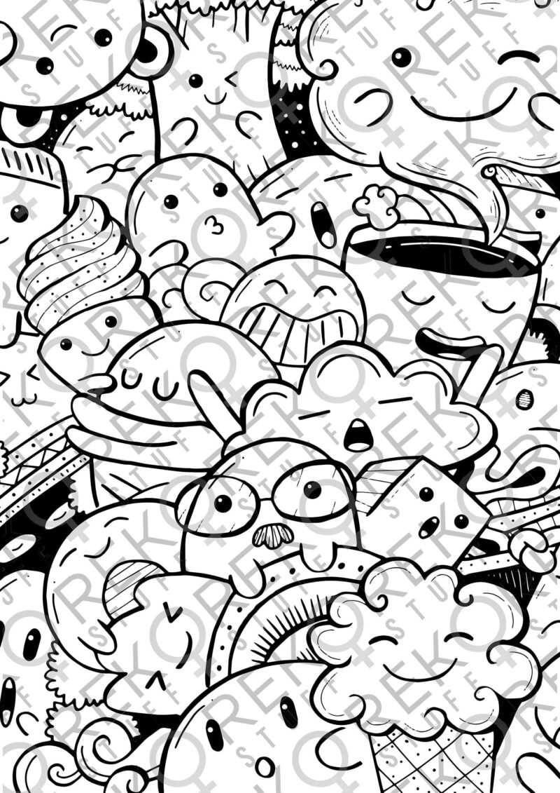 Things with Feelings - digital målarbok - Bild 5