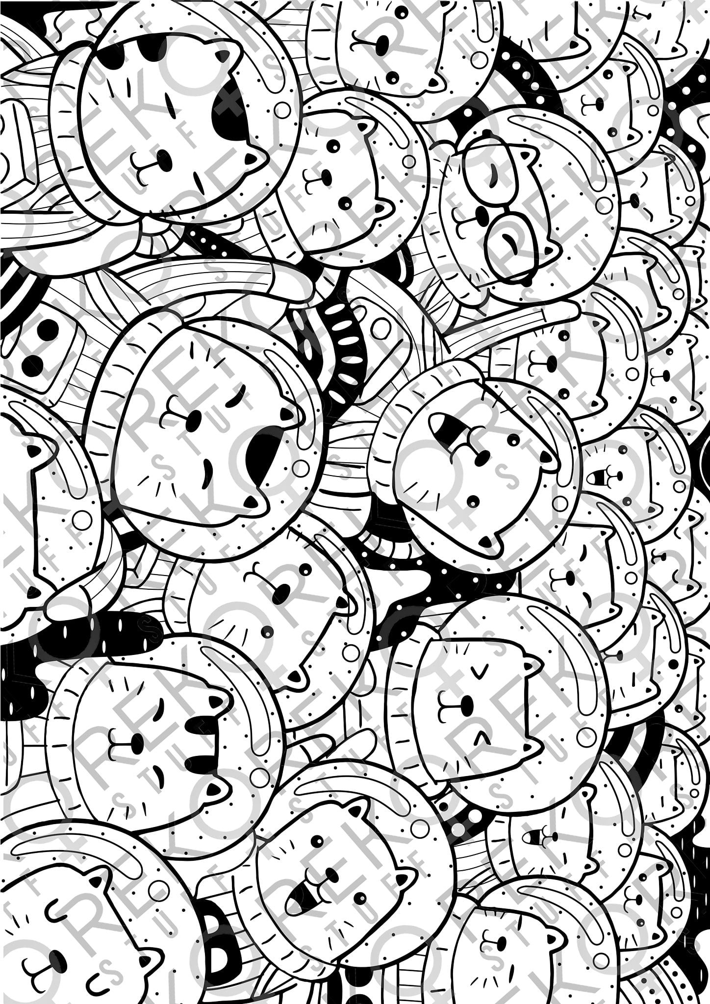 Things with Feelings - digital målarbok - Bild 6