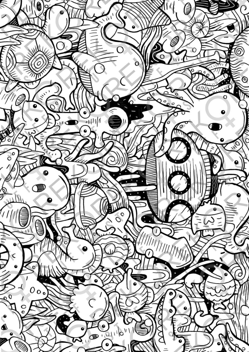 Things with Feelings - digital målarbok - Bild 2