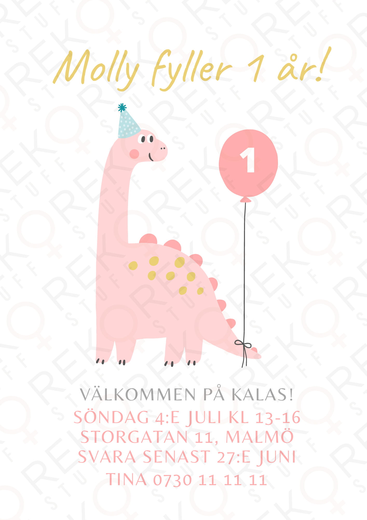 Kalasinbjudan EGEN DESIGN - Bild 6