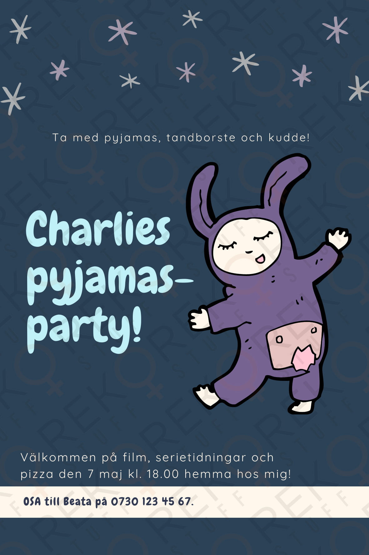 Kalasinbjudan EGEN DESIGN - Bild 3