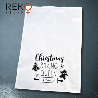 Christmas Baking Queen kökshandduk