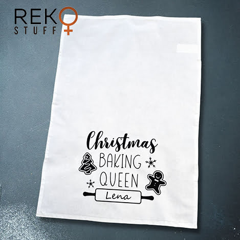 Christmas Baking Queen kökshandduk