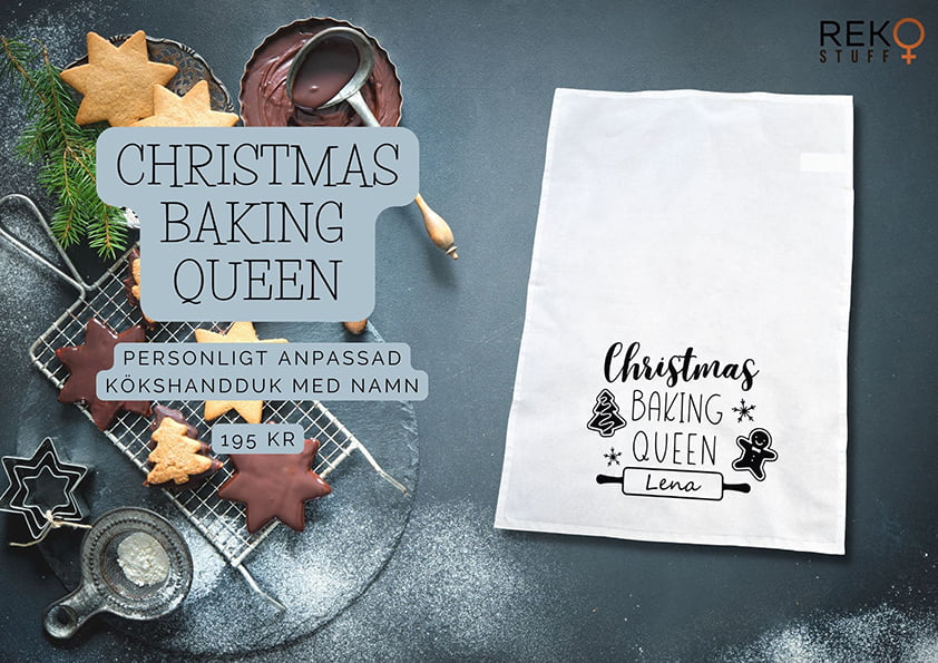 Christmas Baking Queen kökshandduk - Bild 2