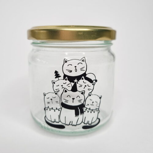 Meow Christmas glasburk