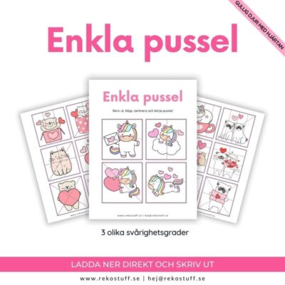 Söta & enkla pussel