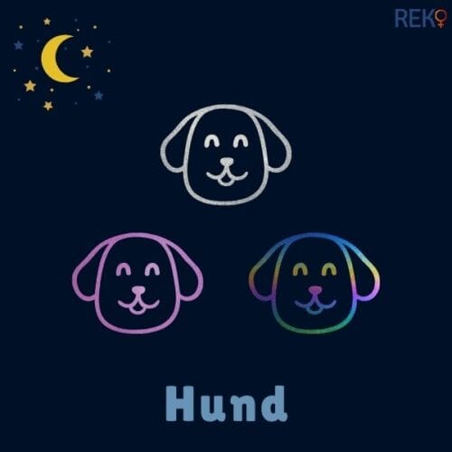 Hund reflexfigur
