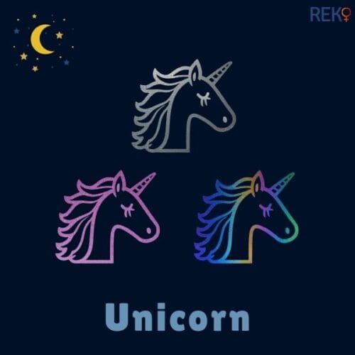 Unicorn reflexfigur