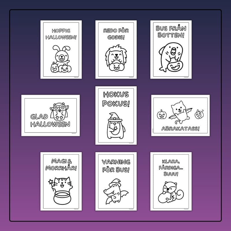 Gulliga djur Halloween - Bild 2