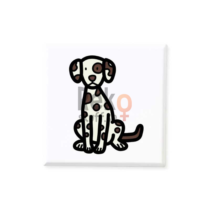 Hund Dalmatiner brun