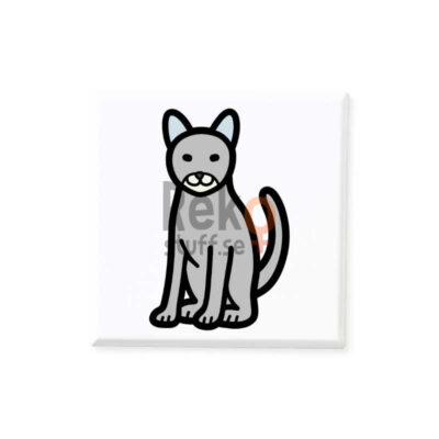 Magnetiskt bildstöd med motiv av en Russian blue.