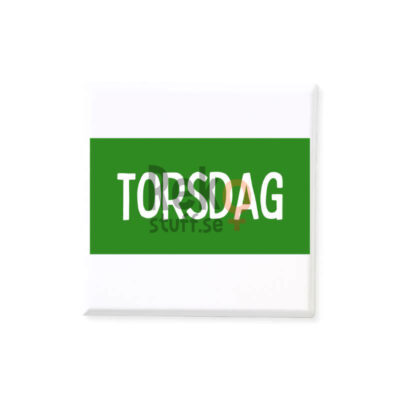 Bildstöd för torsdag med grön design.